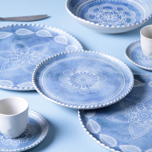 Bio Soup Plate Stoneware Ø8.86in 28.07oz Boho