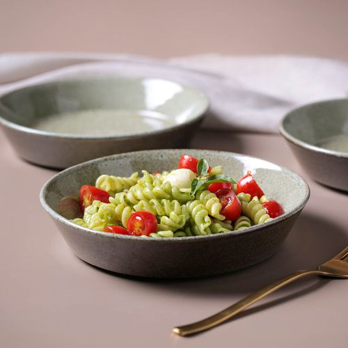 Neo Soup Plate Stoneware Ø7.68in 21.30oz Croco