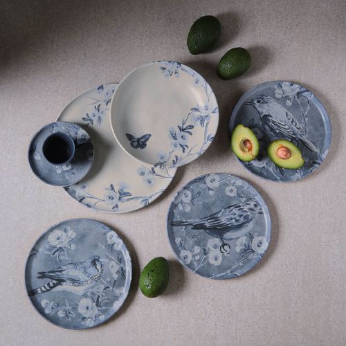 Bio Dessert Plate Kit Stoneware Ø8.46in Hallerbos
