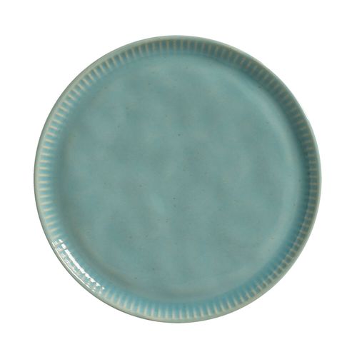 Linhas Dessert Plate Stoneware Ø8.46in Curaçao