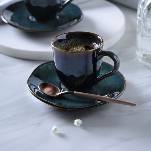 Organic Coffee Cup Stoneware 4.06oz Oceano