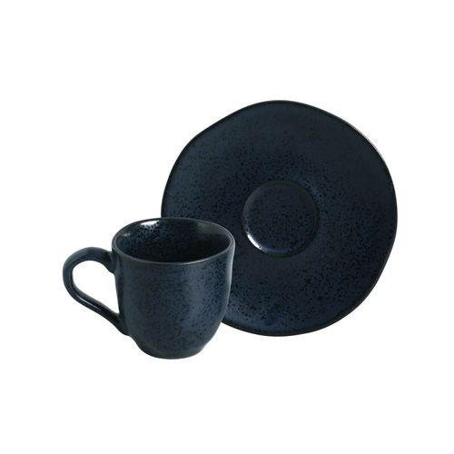 Organic Coffee Cup Stoneware 4.06oz Night Blue