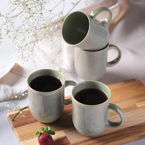 Coup Mug Stoneware 11.16oz Green Granite