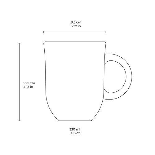 Coup Mug Stoneware 11.16oz Night Blue