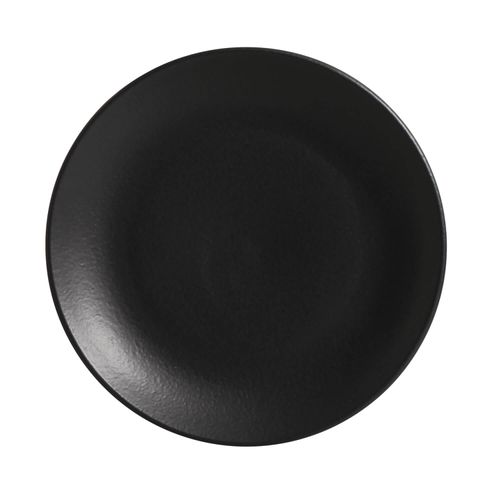 Coup Stoneware Dessert Plate Hp Ø8.27in Black Matte