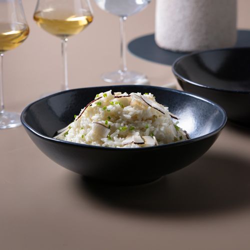 Organic Bowl Medium Stoneware Ø25x3.15in Night Blue