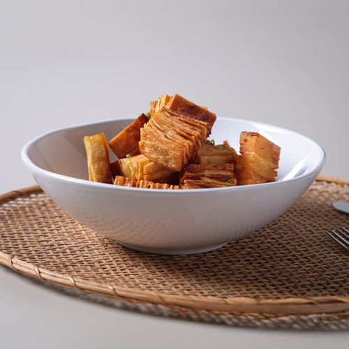 Organic Bowl Medium Stoneware Ø25x3.15in New White