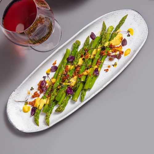 Organic Shallow Oval Platter Stoneware 14.17x5.12in Echo