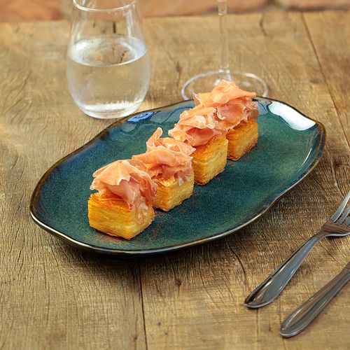 Bio Shallow Oval Platter Stoneware 11.81x7.87inoceano