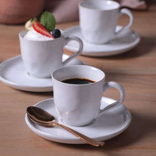 Bio Coffee Cup Stoneware 4.06oz New White
